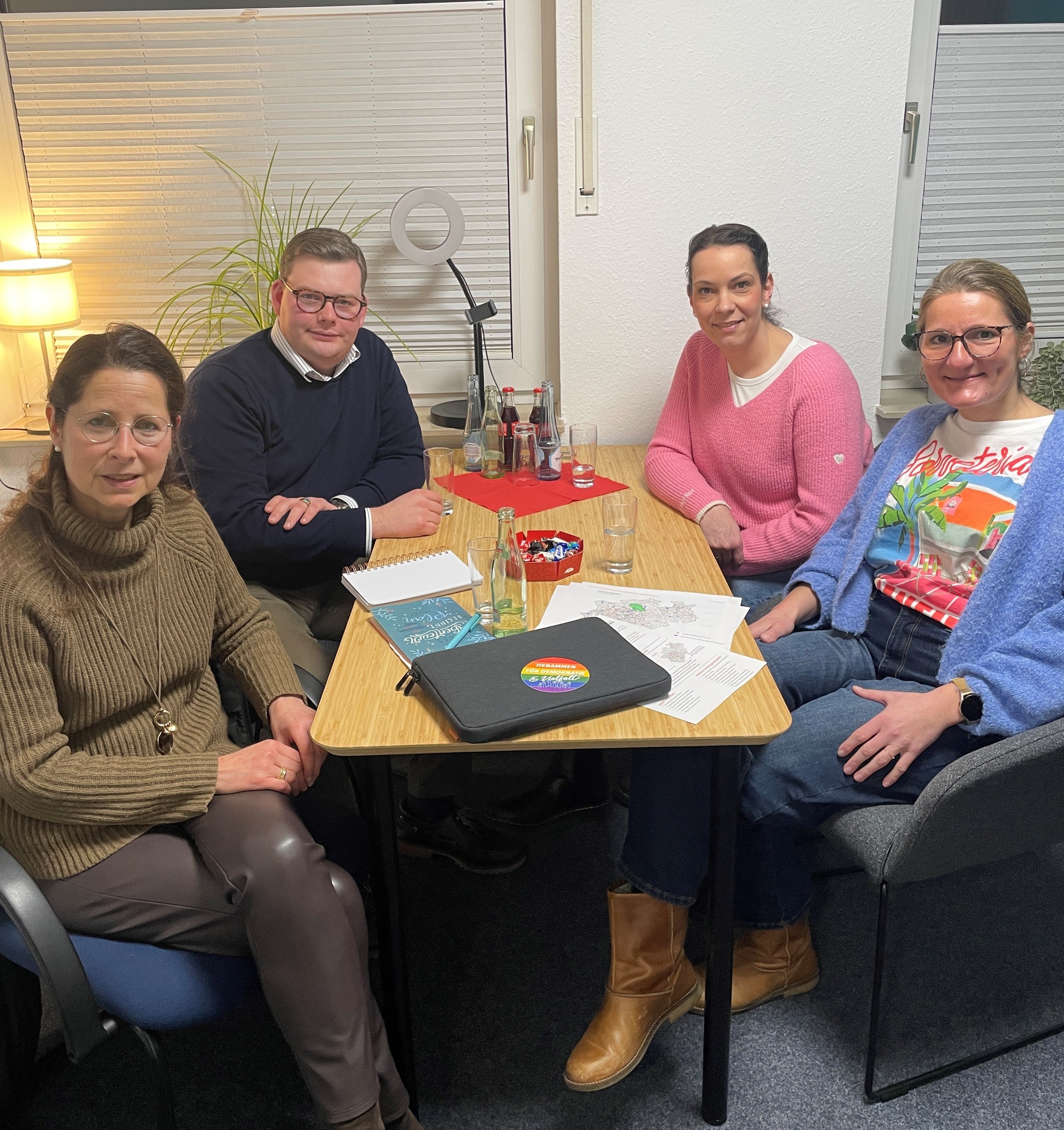 v.l.n.r.: Gaby Vogdt, Jan B�scher, Sabrina Kl�pper, Gwendolyn Vogt